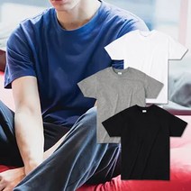 32수 무지 라운드 티셔츠 기본 라운드 반팔티 남녀공용 흰색 검정 그레이 네이비 버건디 레이어드티