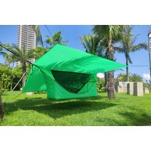 텐트우레탄창 투명 텐트 TPU 비닐 창 초경량 캠프 해먹 텐트 햇빛 가리개 트리 하우스 그물 캐노피 대형 공, 02 Green Full Set