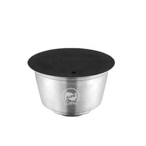캡슐 커피머신 ICafilasStainless Steel Reusable For Dolce Gusto 캡슐 리필용 필터 커피 탬퍼 & 스푼, 03 Dark Khaki