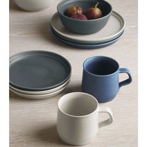 kinto 킨토 포그 플레이트 볼 머그 홈까페 브런치 도자기 접시, 블루, 볼 145mm