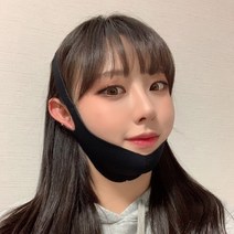 헬시플랜 V라인 얼굴 리프팅 브이 밴드, 1개, 블랙