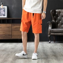 남성용 베이직 카고 반바지 100면 빅사이즈 M~8XL선택 3P774