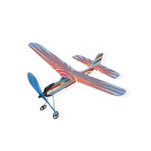 수업용 고무동력 프로펠러 비행기(흰색) 고무줄 학교교재