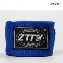 ZTTY면 킥 복싱 랩 붕대 남성용 산다 태권도 무에타이 권투 MMA 손목 스트랩 장비 1 쌍, ZTTY Blue+5M