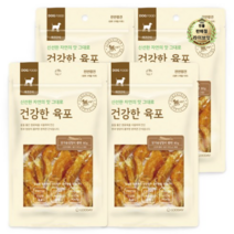 라이브잇 굿데이 건강한 육포 강아지 간식 80g, 닭가슴살 + 황태 혼합맛, 60개, 닭가슴살 + 황태 혼합맛