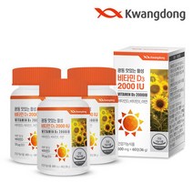 브랜드없음 광동 활성 비타민D3 2000IU 츄잉정 레몬맛 60정 3병(6개월분), 선택완료, 단품없음