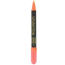 야광펜 형광팬 야광팬 4mm 주황색 6개입, 기본