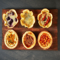 한입미니시카고피자 블루베리 고르곤 올리브유토마토 돈불고기 단호박 스파이시치킨 6종 2개씩 묶음 핑거푸드 파티 행사 아이학생사무실간식 총12봉