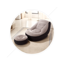 사겟소 인텍스 정품 에어쇼파 +스툴1인용소파 전동펌프 세트, 단일제품