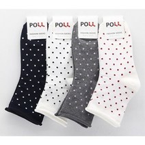 [알티피아] 여자 돌돌이패션양말(땡땡이) 10켤레