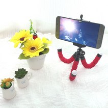 여행 휴대용 자바라 문어발 관절 삼각대 셀카봉 랜덤