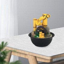 실내미니분수대 실내분수 탁상분수 실내물분수대 실내미니폭포 물 풍수 휠 장식 젠 폭포 데스크탑 거실 장식 미술 공예