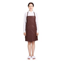 네오브릭 방수앞치마 단면코팅 소(주머니) 목끈형 65X73 27color, 갈색/무광