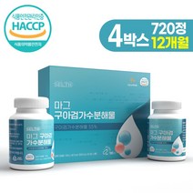 셀스 마그 구아검 가수분해물 180정 식이섬유 유산균, 4박스