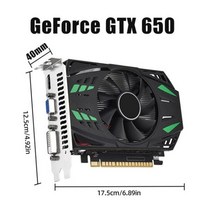 GTX 1060 RX 580 데스크탑 컴퓨터 게이밍 그래픽 카드 1GB-8GB 비디오 GT1030 GT730 GT610 GTX650, 01 GTX650 1GB