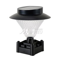 MIERU 태양광 휀스 등 90mm 32LED 난간 야외 데크 문주 솔라, 화이트