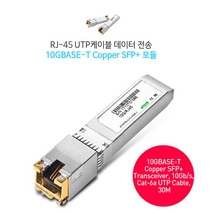 [sfp멀티모듈] NEXT-SFP10G-CP 10G SFP+ Copper 30M / RJ-45 커넥터지원 / 10Gbps 미니지빅모듈 마벨칩셋