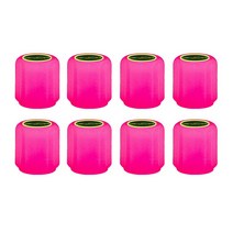 야광휠캡 포터 네어테크휠너트 레이휠캡새로운 자동차 타이어 발광 핑크 퍼플 밸브 캡 방진 커버 오토바이, 02 8pcs