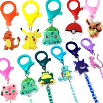 남아 여아 포케몬 마스크 스트랩 걸이 유아 어린이 몬스터 마스크줄 키즈 아동 아크릴 체인 분실 방지 고리