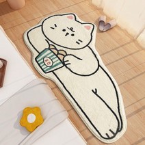 명품카페트 체크러그 귀여운 침대 옆 카펫 침실 침대 옆 foodie 고양이 담요 소녀