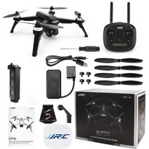 JJRC JJPR X5 GPS Rc 드론 카메 2K 1080P 브러시리스 모터 5G Wifi Fpv 따 고도 Hld Qudcpter Drn Qudrcpter, [04] Blck 2K bx
