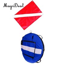 스노쿨링 스킨스쿠버스쿠버 다이빙 스피어피싱 스노클링 프리다이버용 높은 가시성 부표 다운 플래그, 03 Blue