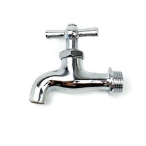 가로수도 막꼭지 철 수도꼭지 샤워기 욕실 베란다 세탁실 수도꼭지, 1개