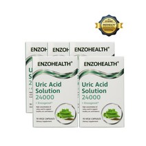 (엔조헬스) 5통 요산 솔루션 24 000mg 엔조제놀 70정 Uric Acid Solution 24000+Enzogenol