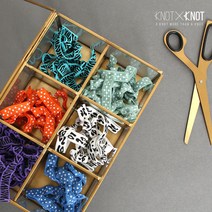 KNOTXKNOT 핸드메이드_뉴욕 고무줄 패턴 단품타이