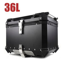 오토바이 배달용품 스트랩 배달박스 배달가방 트렁크 사이드 러기지 케이스 패니어 프레임 리어 탑 박스 헬멧 탑케이스 혼다 CRF1000L 1100L 아프리카 트윈 ADV, 6.36L Topcase Black