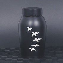 S L 크기 4 색 스테인레스 스틸 Urns 애완 동물 고양이 새 토끼 화장 유골 Urn Keepsake Casket Columbarium Pets Memorials, [05] S-Red, 01 Pattern A