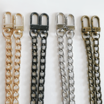 120cm 크로스 체인 가방부자재, 실버, 1개