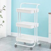 미란다 트롤리 3단선반 바퀴달린 이동식선반