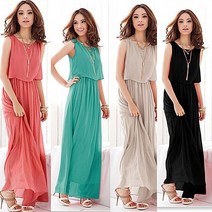 실루엣 쉬폰 롱원피스 JE 2677 원피스 여성원피스 쉬폰원피스