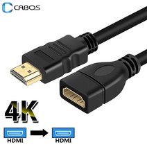 c타입 hdmi 미러링 케이블 MHL 4K HDMI 연장 남성-여성 호환 PS3 PS4 TV 박스 PC 노트북 프로젝터용 1080P HDMI-HDMI, [02] 4K, [01] 0.5m