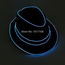 2021 플래시 파티 모자 할로윈 용품 축제 결혼식 웨딩 장식을 위한 빛나는 led 마스크 el 10 가지 색상 사용 가능, 블루