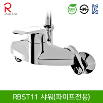 로얄컴바스 로얄앤컴퍼니 RBST11 샤워수전 파이프전용 (욕조수전) 벽붙이욕실수전, 1개