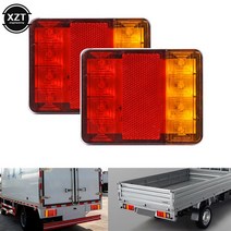 카라반 용품방수 8 LED 후미등 후방 램프 쌍 보트 트레일러 12V 부품 트럭 밴 ATV 화물차 캐러밴 자동, 01 2pcs 24V