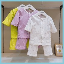 [아가방] 논현점*얇은 면원단으로 한여름에도 입을수 있는 ##여름 7부 내의##아가방 실내복/아가방 초특가