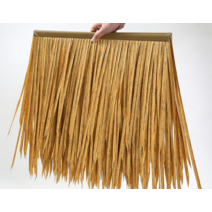 밀짚 볏짚 처마 지붕 초가집 트로피칼 동남아 라탄, 노란색