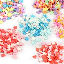 슬라임 장식 소프트 폴리머 모양 장식, 원