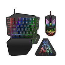 gamer tablet macro keyboard 한 손 키패드 usb rgb 백라이트 ergonomics mini keyboard for mobile tablet pc pubg, k47 x1 m3