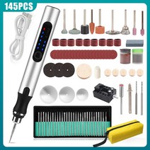 나무자르는기계 목재가공 목공 트리머 전기 조각 펜 세트 미니 그라인더 드릴 무선 회전 도구 키트 에칭 펜, 02 Set C 45pcs