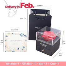 크리스마스 선물 포장 비누 꽃 상자 운반 가방 반지 귀걸이 목걸이 보석 창 저장 상자 결혼식 파티 발렌타인 데이 공예품, as pic, Style 21