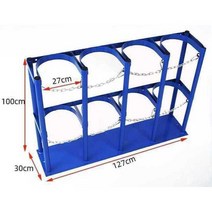 가스통 보관대 고정 장치 산소통 거치대 위험물 고정기, 4. 3칸 27cm