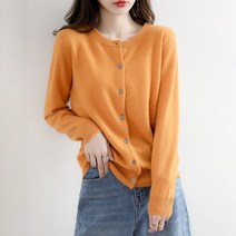 SJW 여성 무지 가디건 니트 라운드 빅사이즈 슬림핏 겨울 숏상의 베이직 9가지 컬러
