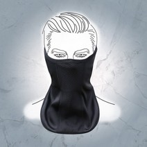 원아더 윈터 하프 방한 스포츠마스크, 블랙