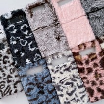 삼성 갤럭시 Z플립4 Z플립3 예쁜 퍼 시리즈 호피 무늬 따뜻한 털 하드 케이스