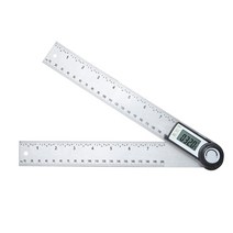 디지털 휴대용 전자 각도기 측정기 각도자 0-200mm 각도 고정밀 각도 눈금자 스테인레스 스틸 abs lcd 디스플레이 목공 측정 눈금자, CHINA