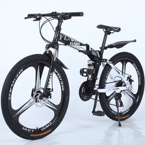 로드자전거 입문용 초보 전문가 바이크 접이식 자전거 바퀴 두 개 차량 인증 크리스마스 선물 산악, whine1+26Inch+24